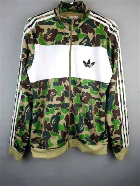 bape jacket adidas fake
